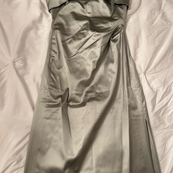 Aritzia Sage Green Exclusive Strapless Dress - Picture 6 of 9